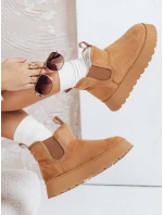 Dámske semišové snežnice na platforme FashionStreet ZY1182