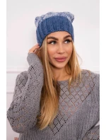 Čiapka Paris fleece K213 denim