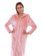 Pánsky župan Siena s kapucňou na zips 3656 pink pearl - Vestis