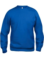 Mikina Clique Basic Roundneck Unisex 67.2130, kráľovská modrá Mikina Clique Basic Roundneck Unisex 67.2130, kráľovská modrá