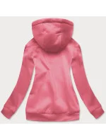 Cukrovo ružová dámska tepláková mikina (W02-58)