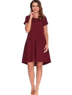 Dámska tehotenská košeľa 9445 vínová - Doctornap