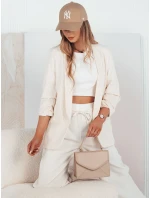 Dámska bunda OPTON ecru FashionStreet PY0094 Dámska bunda OPTON ecru FashionStreet PY0094