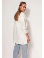 Sveter na gombíky PA013 krémový - MKM