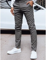 Pánske tmavosivé nohavice FashionStreet chinos UX4388