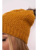 Sandra K210 horčicová fleecová čiapka