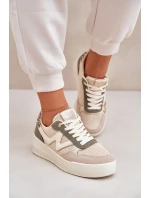 Buty Sportowe Damskie Na Platformie Panterka Zielone Lorori