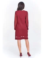 Dámske šaty M51965 vínové - Adika Collection