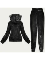 Čierny dámsky velúrový dres (81201)