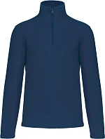 Kariban K 912 Mikina z mikrofleecu so zipsom na 1/4 dĺžky „Enzo“ 20.K912 true indigo