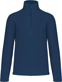 Kariban K 912 Mikina z mikrofleecu so zipsom na 1/4 dĺžky „Enzo“ 20.K912 true indigo