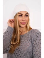 Tenká čiapka Oliwia K252 ecru