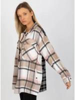 Košeľa DN KS 3841.02 čierna a béžová