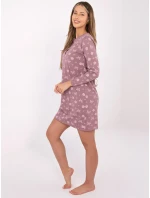 DU KN nočná košeľa FP 101.19 tmavoružová DU KN nočná košeľa FP 101.19 tmavoružová