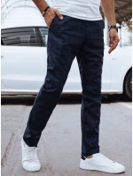 Pánske ležérne tmavomodré nohavice FashionStreet UX4381