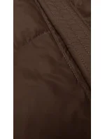 Hnedá dámska prešívaná vesta S'West (B8223-14)