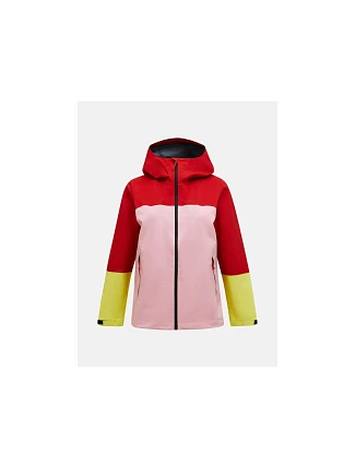 Dámska bunda PEAK PERFORMANCE W Trail Hipe 2.5L Shell Jacket, červená farba Dámska bunda PEAK PERFORMANCE W Trail Hipe 2.5L Shell Jacket, červená farba