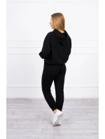 Súprava mikiny s kapucňou čierna