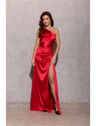 Dlhé šaty SUK0461 červené - Roco Fashion
