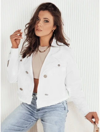 Dámska džínsová bunda LUISE biela FashionStreet TY4126 Dámska džínsová bunda LUISE biela FashionStreet TY4126