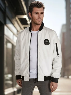 Pánska prechodná bunda bomber béžová FashionStreet TX5028