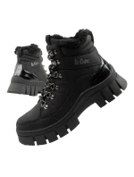 Lee Cooper dámske zimné športové topánky zimné trekkingové zateplené čierne vysoké dámske