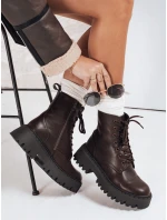 Dámske zateplené trappery hnedé FashionStreet ZY1206