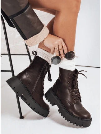 Dámske zateplené trappery hnedé FashionStreet ZY1206