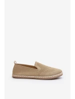 Wsuwane Damskie Espadryle Beżowe Harmonie