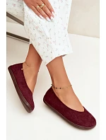 Dámske balerínky typu barefoot v bordovej farbe Hollin Dámske balerínky typu barefoot v bordovej farbe Hollin