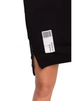 M676 Svetrová tunika so zipsami - čierna