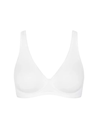 Podprsenka Basic+ Soft Bra - WHITE - biela 0003 - SLOGGI Podprsenka Basic+ Soft Bra - WHITE - biela 0003 - SLOGGI