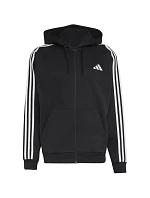 Pánska mikina adidas Essentials 3-Stripes Fleece Full-Zip Hoodie, čierna, KY6559 Pánska mikina adidas Essentials 3-Stripes Fleece Full-Zip Hoodie, čierna, KY6559