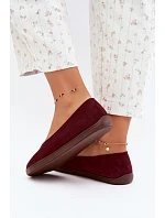 Dámske balerínky typu barefoot v bordovej farbe Hollin Dámske balerínky typu barefoot v bordovej farbe Hollin