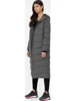 Dámsky prešívaný kabát H4Z22-KUDP012-24S sivý - 4F
