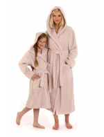 Dámsky župan Athena s kapucňou 3116 8251 Hazelnut - Vestis