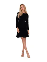 Dámske šaty M765 Čierna - MOE Dámske šaty M765 Čierna - MOE