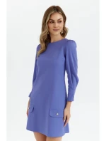 Dámske trapézové šaty K148 Light purple - Makover