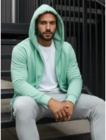 Pánska mikina s kapucňou mint FashionStreet BX5231