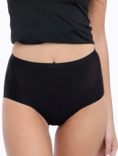 Dámske jednoduché maxi čierne nohavičky - JULIMEX