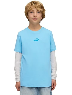 Puma ESS Small No.1 Logo Centered Tee blue 692975 45 detské tričko