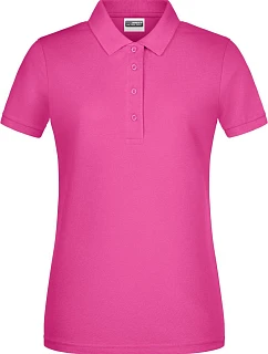 Daiber 8009 Dámske piqué polo z bio bavlny 02.8009 ružové