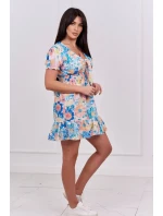 Kvetinové šaty s výstrihom do V ecru Kvetinové šaty s výstrihom do V ecru