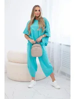 Bavlnená blúzka + nohavice mätová