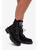 Pracovné topánky so šperkami Príslušenstvo Zateplené Eco Suede Black Miryssa Pracovné topánky so šperkami Príslušenstvo Zateplené Eco Suede Black Miryssa