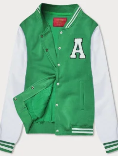 Dámska vysokoškolská mikina zelená (AMG-57)