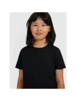 Dievčenské jednofarebné tričko 4F 4FJRMM00TTSHF3231-20S