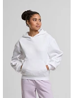 Build your Brand BY 444 Dámska mikina s kapucňou v oversize strihu „Loose Fit“ 56.0444 biela