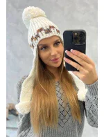 Dámska klapka na uši Nadia K321 biela Dámska klapka na uši Nadia K321 biela