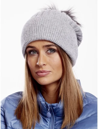 Dámska čiapka AT CZ 17230.43 sivá